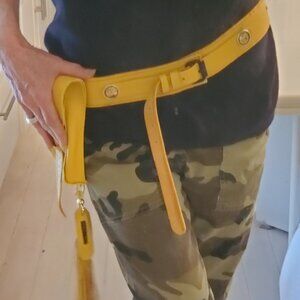 BOHO Style - Handcrafted Belt - 100% full grain leather belt with phone holster